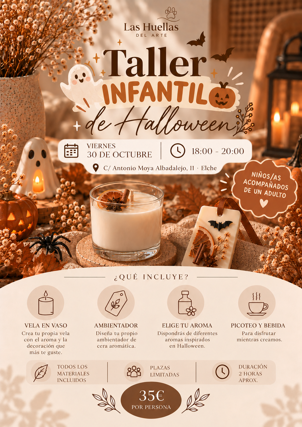Taller Infantil de Halloween · 30 de octubre
