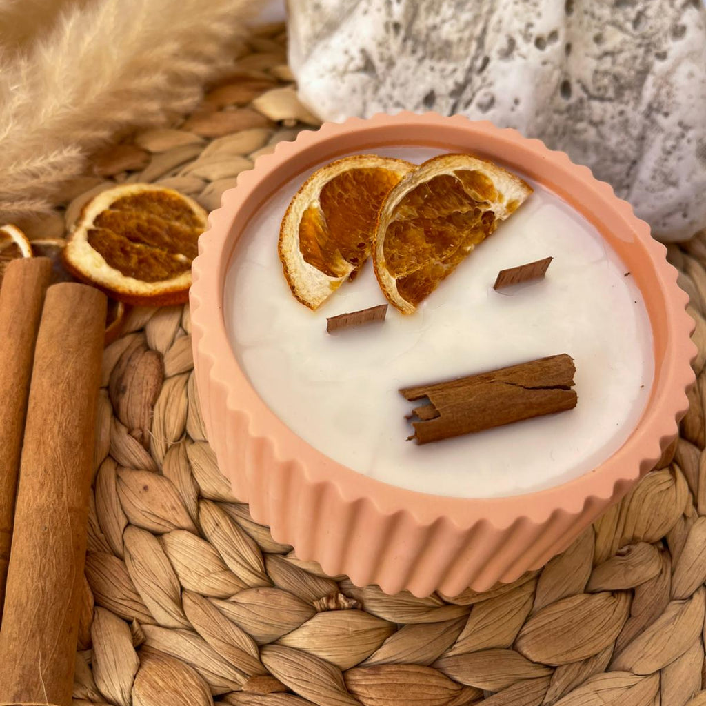 Vela de Canela y Naranja