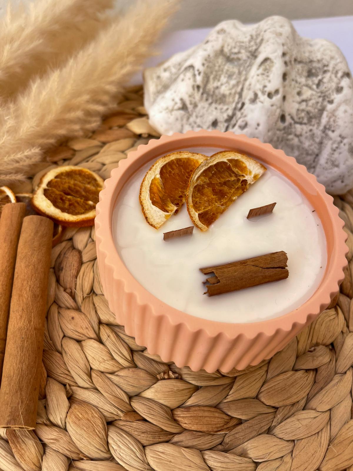 Vela de Canela y Naranja
