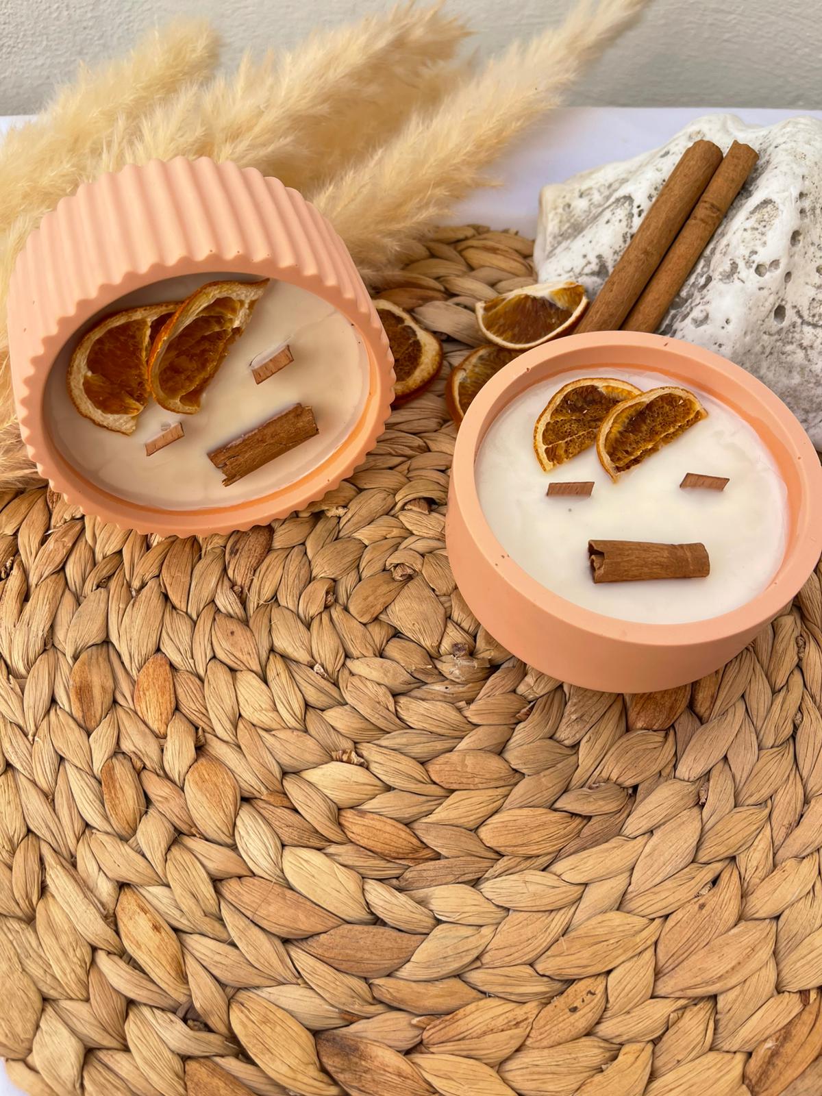 Vela de Canela y Naranja